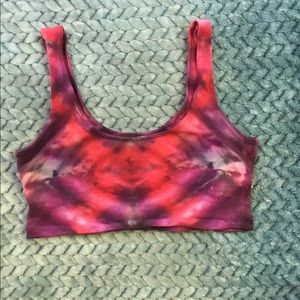 Hand dyed bra